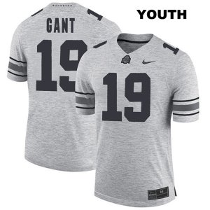 Youth NCAA Ohio State Buckeyes Dallas Gant #19 College Stitched Authentic Nike Gray Football Jersey QU20V17AB